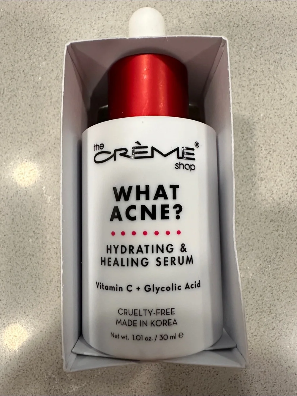 The Crème Shop What Acne 3pc Set (Moisturizer, Serum, Spot Treatment) Korean NEW